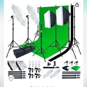 Push photo backdrop and lighting